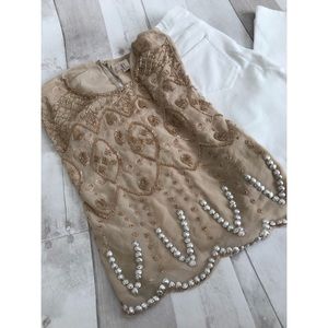 S O L D | Forever 21 Sheer Embroidered Crop Top